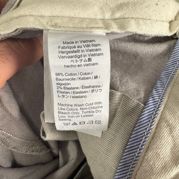 J Crew 484 Slim Fit Stretch Chambray Workwear Pants US Men's 30X30 New - Picture 6 of 8